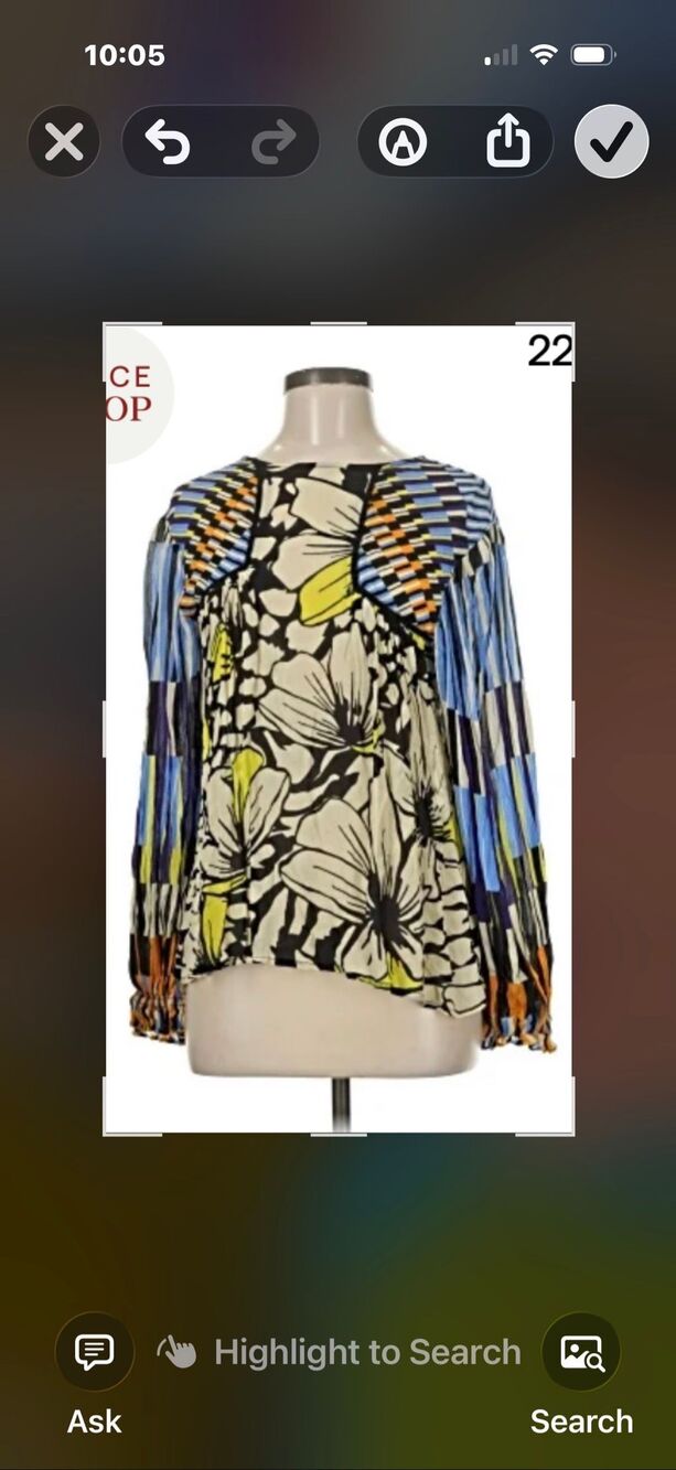 Blank London Woman’s Blouse Small Multicolored Long Sleeve